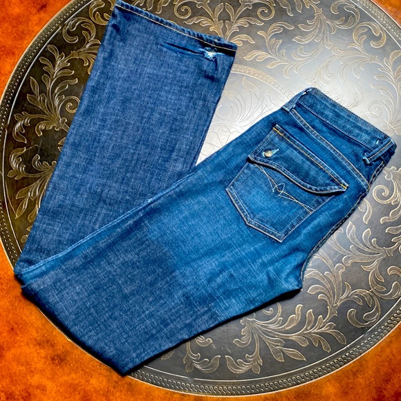 COPY AGAVE NECTAR Slim Boot Cut Denim Blue JEANS Size 26 - Picture 5 of 11